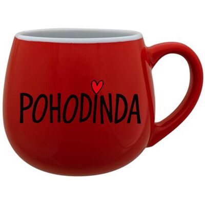 Giftela POHODINDA - červený keramický hrnček 300 ml Giftela POHODINDA - červený keramický hrnček 300 ml