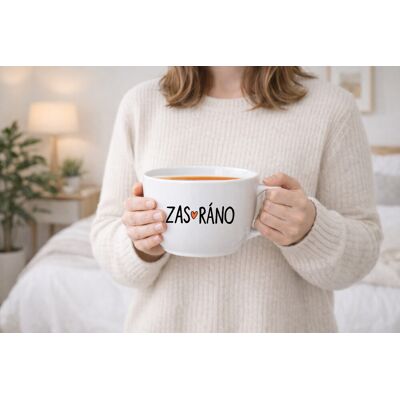 Giftela ZAS_RÁNO - MEGA XXL keramický hrnček 1000 ml Giftela ZAS_RÁNO - MEGA XXL keramický hrnček 1000 ml