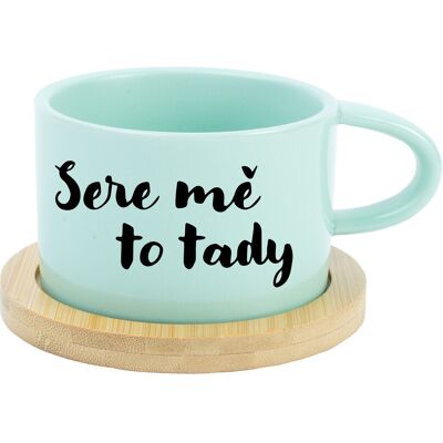 Giftela SERE ME THIS WAY - mätový hrnček s makrónkou 200 ml Giftela SERE ME THIS WAY - mätový hrnček s makrónkou 200 ml