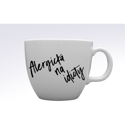 Giftela ALLERGIC TO IDIOTS - MEGA XXL keramický hrnček 1000 ml Giftela ALLERGIC TO IDIOTS - MEGA XXL keramický hrnček 1000 ml