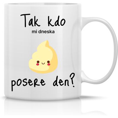 Giftela SO WHO WILL FUCK ME TODAY? - klasický biely keramický hrnček 300 ml Giftela SO WHO WILL FUCK ME TODAY? - klasický biely keramický hrnček 300 ml