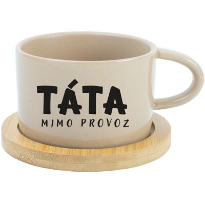 Giftela TÁTA MIMO PROVOZ – krémový hrnček Makronka 200 ml Giftela TÁTA MIMO PROVOZ – krémový hrnček Makronka 200 ml