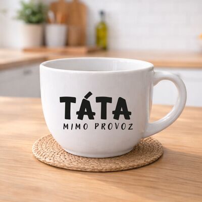 Giftela TÁTA MIMO PREVÁDZKY – keramický hrnček 400 ml Giftela TÁTA MIMO PREVÁDZKY – keramický hrnček 400 ml
