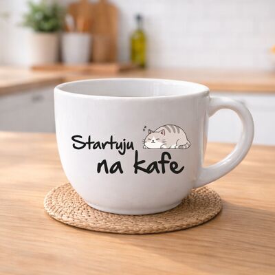 Giftela STARTUJU NA KÁVE – keramický hrnček 400 ml Giftela STARTUJU NA KÁVE – keramický hrnček 400 ml