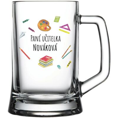 Giftela Personalizovaný pohár na pivo pre pani učiteľku/pána učiteľa (učebné pomôcky) Giftela Personalizovaný pohár na pivo pre pani učiteľku/pána učiteľa (učebné pomôcky)