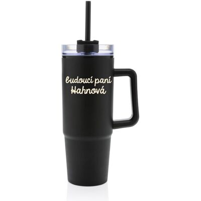 Giftela Personalizovaná cestovná termoska s priehľadným viečkom – budúca pani Giftela Personalizovaná cestovná termoska s priehľadným viečkom – budúca pani