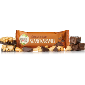 Natural Protein Ořechová tyčinka slaný karamel 10 kusů Natural Protein Ořechová tyčinka slaný karamel 10 kusů
