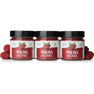 Natural Protein Malinový džem 3 kusy Natural Protein Malinový džem 3 kusy