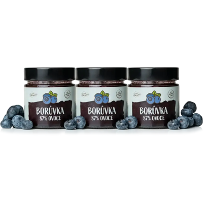 Natural Protein Čučoriedkový džem 3 kusy Natural Protein Čučoriedkový džem 3 kusy