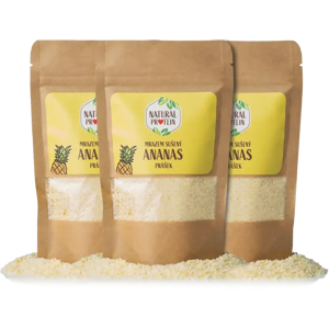 Natural Protein Mrazom sušený ananas prášok 3 kusy Natural Protein Mrazom sušený ananas prášok 3 kusy