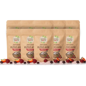 Natural Protein Proteínová ryžová kaša Červené ovocie (60 g) 10 kusov Natural Protein Proteínová ryžová kaša Červené ovocie (60 g) 10 kusov