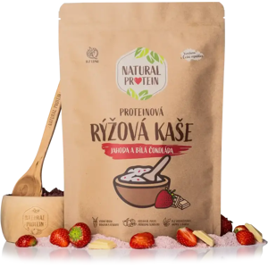 Natural Protein Proteínová ryžová kaša Jahoda s bielou čokoládou 1 kus Natural Protein Proteínová ryžová kaša Jahoda s bielou čokoládou 1 kus