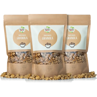 Natural Protein Proteínová granola 3 kusy Natural Protein Proteínová granola 3 kusy