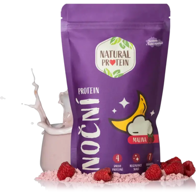 Natural Protein Nočný protein Malina 1 kus Natural Protein Nočný protein Malina 1 kus