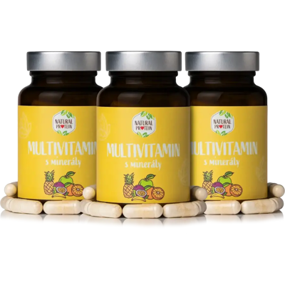 Natural Protein Multivitamín s minerály 3 ks Natural Protein Multivitamín s minerály 3 ks