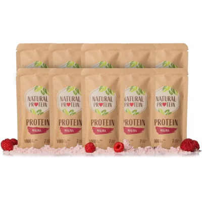 Natural Protein Malinový proteín (35 g) 10 kusov Natural Protein Malinový proteín (35 g) 10 kusov