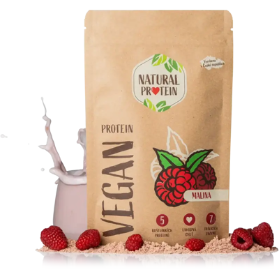 Natural Protein Vegánsky proteín Malina 1 kus Natural Protein Vegánsky proteín Malina 1 kus