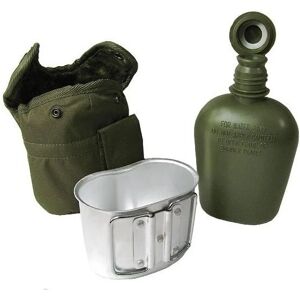 MIL-TEC Poľná fľaša s obalom a pohárom olive MIL-TEC Poľná fľaša s obalom a pohárom olive
