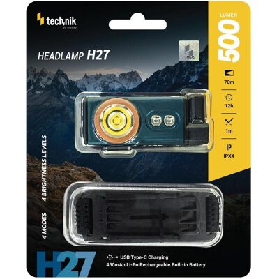 Čelovka Technik nabíjateľná H27 (500lm) Čelovka Technik nabíjateľná H27 (500lm)
