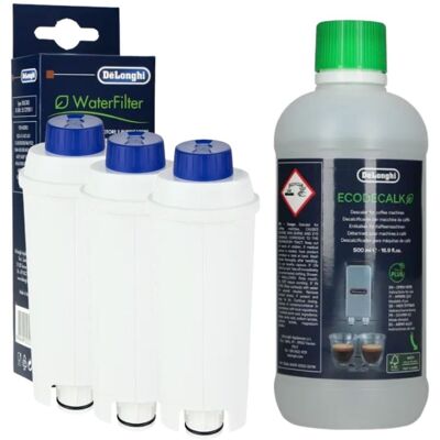 DLS C002 vodný filter 3 ks + DeLonghi EcoDecalk 500 ml DLS C002 vodný filter 3 ks + DeLonghi EcoDecalk 500 ml
