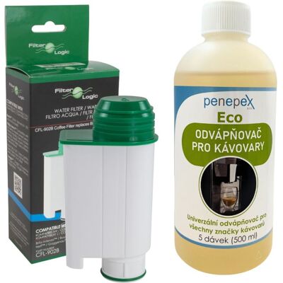 Filter Logic FilterLogic CFL-902B filter do kávovaru (kompatibilný s Saeco Brita Intenza+) + Penepex Eco univerzálny odvápňovač 500 ml Filter Logic FilterLogic CFL-902B filter do kávovaru (kompatibilný s Saeco Brita Intenza+) + Penepex Eco univerzálny odvápňovač 500 ml
