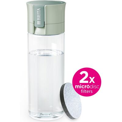 Brita FillandGo Vital filtračná fľaša na vodu 0,6 l, zelená + 2x filter MicroDisc Brita FillandGo Vital filtračná fľaša na vodu 0,6 l, zelená + 2x filter MicroDisc