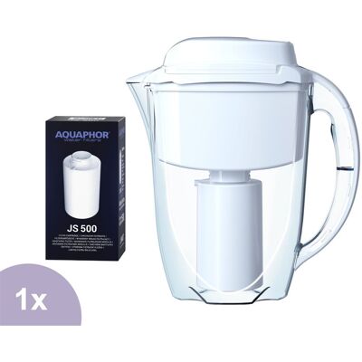 Aquaphor J. SHMIDT 500 filtračná kanvica (mobilný filtračný systém) 2,8 l + 1 ks filtra Aquaphor JS 500 Aquaphor J. SHMIDT 500 filtračná kanvica (mobilný filtračný systém) 2,8 l + 1 ks filtra Aquaphor JS 500