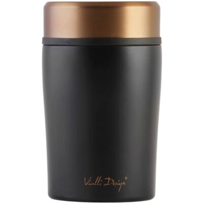 Vialli Design termoska na jedlo FUORI čierna 500 ml (black rose gold) Vialli Design termoska na jedlo FUORI čierna 500 ml (black rose gold)