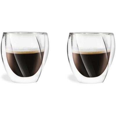 Vialli Design CRISTALLO dvojstenné poháre na kávu (cappuccino) a čaj 250 ml, 2 ks 25486 Vialli Design CRISTALLO dvojstenné poháre na kávu (cappuccino) a čaj 250 ml, 2 ks 25486