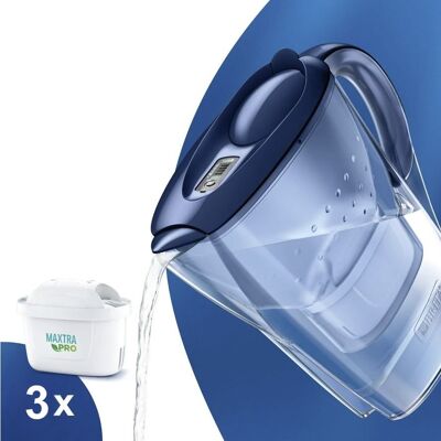 Brita Marella modrá filtračná kanvica 2,4 l + 3 ks filtra Maxtra Pro Pure Performance Brita Marella modrá filtračná kanvica 2,4 l + 3 ks filtra Maxtra Pro Pure Performance