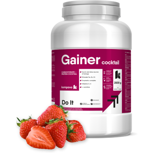 Kompava Gainer Koktail 2500 g/63 dávok, jahoda Kompava Gainer Koktail 2500 g/63 dávok, jahoda