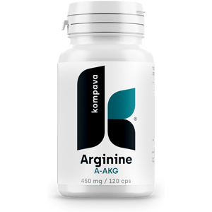 Kompava Arginín A-AKG, 450 mg/120 kps Kompava Arginín A-AKG, 450 mg/120 kps
