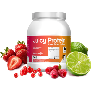 Kompava JUICY Protein, Redberries-Lime 300g /12 dávok Kompava JUICY Protein, Redberries-Lime 300g /12 dávok