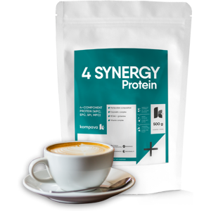 Kompava 4 SYNERGY Protein 500 g/16 dávok, caffe latte Kompava 4 SYNERGY Protein 500 g/16 dávok, caffe latte