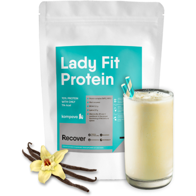 Kompava Lady Fit 500 g/16,5 dávok, vanilka-smotana Kompava Lady Fit 500 g/16,5 dávok, vanilka-smotana