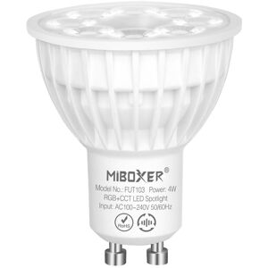 MiBoxer - Mi-Light MiBoxer LED žiarovka GU10 ovládaná cez 2,4 Ghz, RGB + CCT MiBoxer - Mi-Light MiBoxer LED žiarovka GU10 ovládaná cez 2,4 Ghz, RGB + CCT