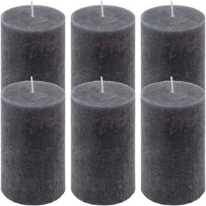 Nexos Antracitová parafínová sviečka, rustikálna, 11,5 cm, 40 hodí Nexos Antracitová parafínová sviečka, rustikálna, 11,5 cm, 40 hodí