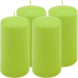 Nexos Sada stĺpových sviečok, 15 cm, Ø 7,5 cm, svetlozelená, 4 ks Nexos Sada stĺpových sviečok, 15 cm, Ø 7,5 cm, svetlozelená, 4 ks