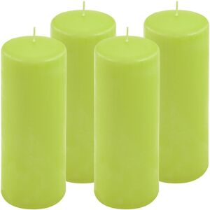 Nexos Sada stĺpových sviečok, 20 cm, Ø 7,5 cm, svetlozelená, 4 ks Nexos Sada stĺpových sviečok, 20 cm, Ø 7,5 cm, svetlozelená, 4 ks