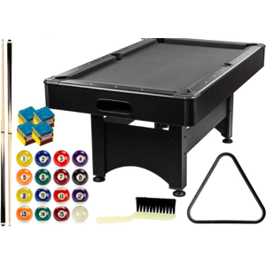 GamesPlanet® GamesPlanet Biliardový stôl s vybavením, čierna/antracit GamesPlanet® GamesPlanet Biliardový stôl s vybavením, čierna/antracit