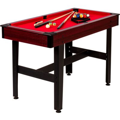 GamesPlanet® biliardový stôl COMPACT, červený, 4ft GamesPlanet® biliardový stôl COMPACT, červený, 4ft