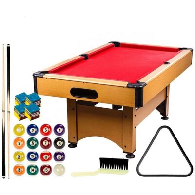 GamesPlanet® biliardový stôl TRENDLINE, 6ft, červený GamesPlanet® biliardový stôl TRENDLINE, 6ft, červený