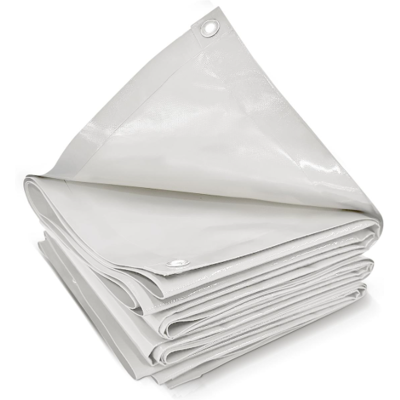JAGO Plachta 650 g/m², hliníková oka, bílá, 4 x 8 m JAGO Plachta 650 g/m², hliníková oka, bílá, 4 x 8 m