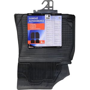 Compass Koberce gumové UNI B - sada 4 kusov, čierne Compass Koberce gumové UNI B - sada 4 kusov, čierne