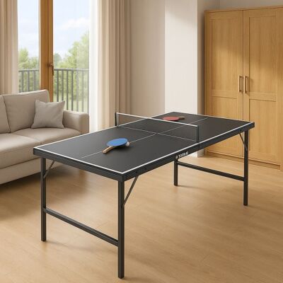 Juskys Skladací mini pingpongový stôl s príslušenstvom, 152 x 71 cm Juskys Skladací mini pingpongový stôl s príslušenstvom, 152 x 71 cm