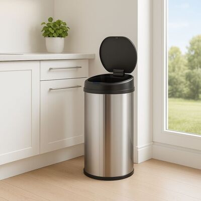 Juskys Automatický odpadkový kôš 50 l so senzorom, nerez,strieborny Juskys Automatický odpadkový kôš 50 l so senzorom, nerez,strieborny