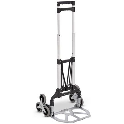 Juskys Skladací schodový vozík, 80 kg, teleskopická rukoväť Juskys Skladací schodový vozík, 80 kg, teleskopická rukoväť