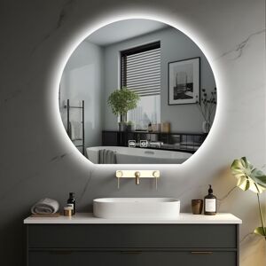 IREDA Kúpeľňové zrkadlo s LED osvetlením, okrúhle, 50 cm IREDA Kúpeľňové zrkadlo s LED osvetlením, okrúhle, 50 cm