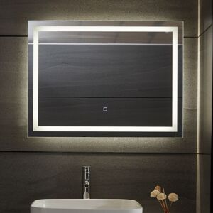 AQUAMARIN kúpeľňové zrkadlo s LED osvetlením 28 W, 80 x 60cm AQUAMARIN kúpeľňové zrkadlo s LED osvetlením 28 W, 80 x 60cm