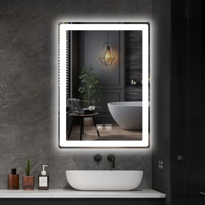 IREDA kúpeľňové zrkadlo s LED osvetlením, 80 x 60 cm IREDA kúpeľňové zrkadlo s LED osvetlením, 80 x 60 cm